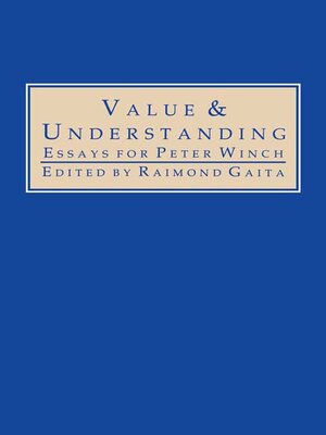 cover image of Value and Understanding